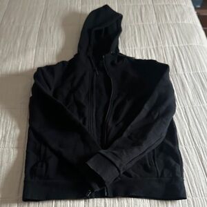 FIGS Men's Black Hoodie Sweater